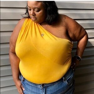 a new day One Shoulder Bodysuit Size 4X